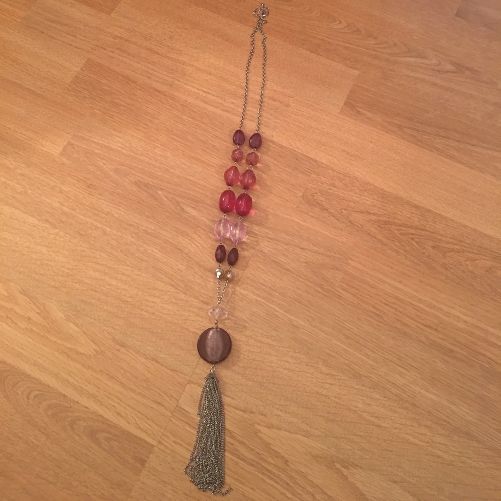 Long tassel necklace