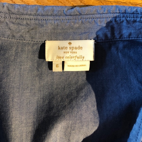 Kate Spade Button Down tuxedo style - Picture 2 of 3