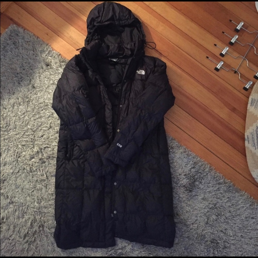 North face long down parka size medium
