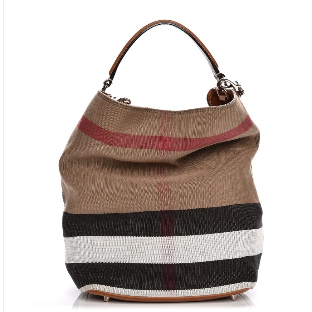 Authentic Ashby in Canvas check Burberry hobo