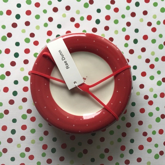 ❌SOLD ❌Rae Dunn By Magenta Christmas Red Polka Dot - Picture 2 of 7