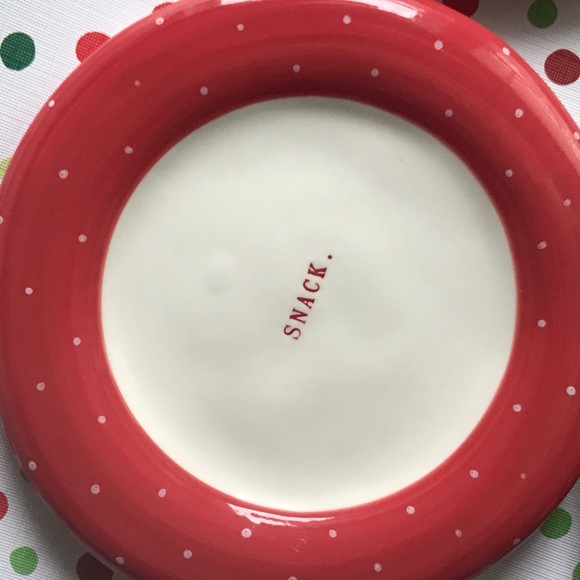 ❌SOLD ❌Rae Dunn By Magenta Christmas Red Polka Dot - Picture 3 of 7