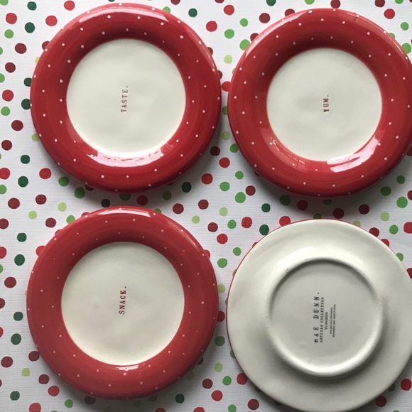 ❌SOLD ❌Rae Dunn By Magenta Christmas Red Polka Dot - Picture 7 of 7