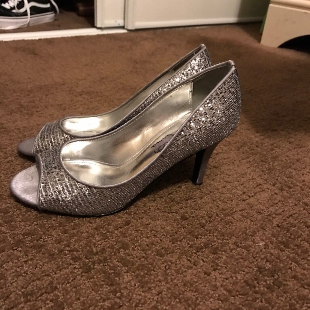 Silver High Heels