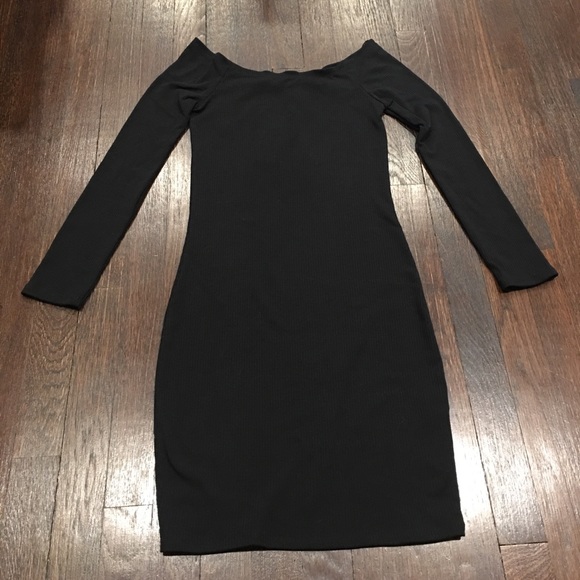 Cotton On Black Bodycon Mini Dress - Picture 1 of 6