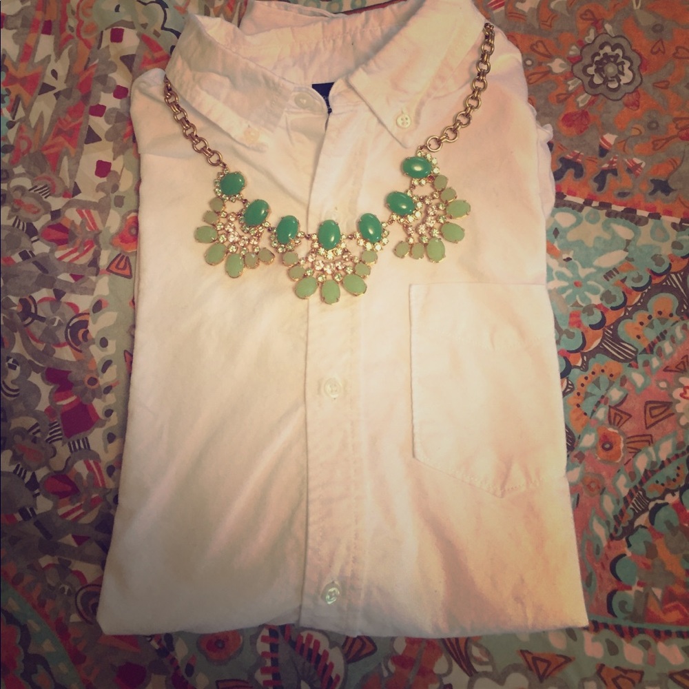 Classic white oxford.