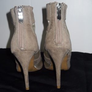 Open toe bootie style Heels