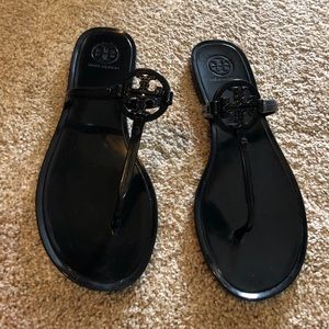 Tory Burch Mini Miller Black Thong