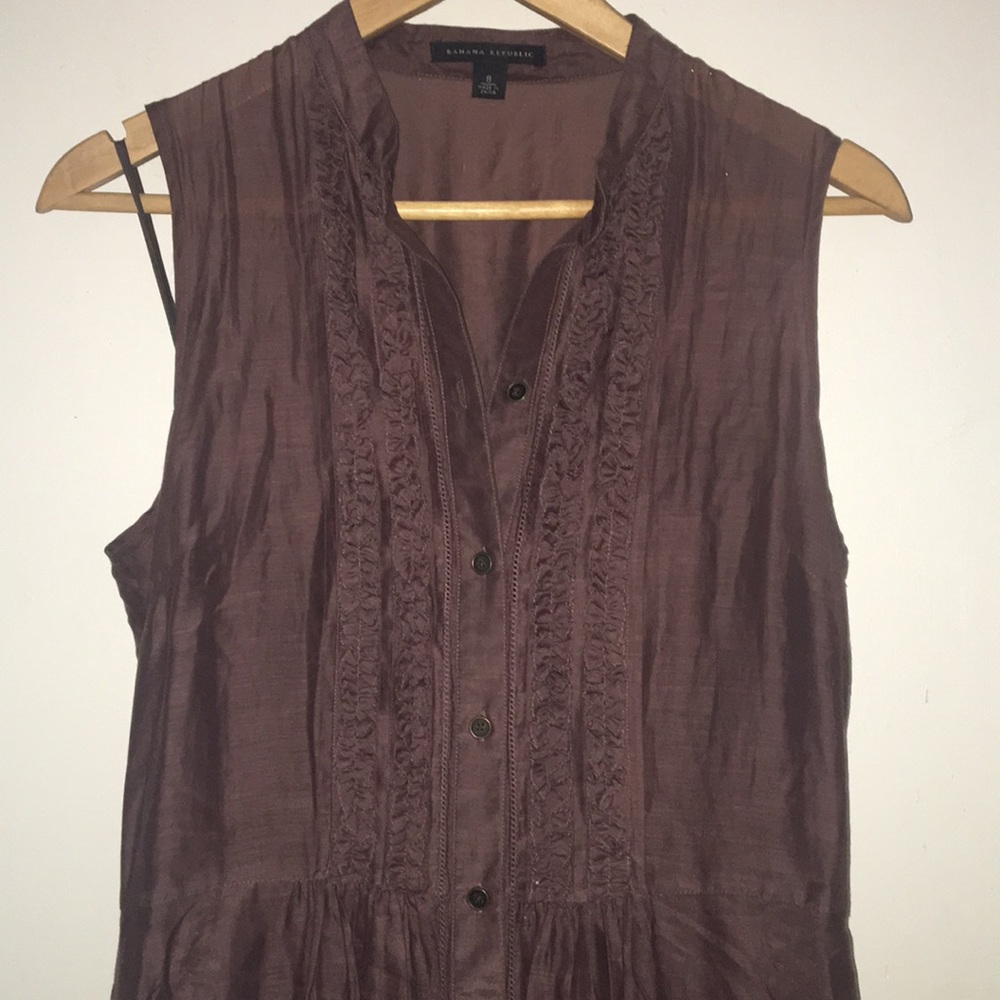 Banana Republic purple sleeveless dress. Size 8