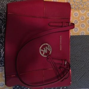 Red Michael Kors bag