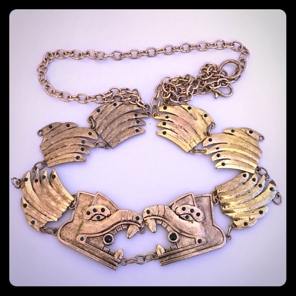 Slinky gold dragon belt by Zara!