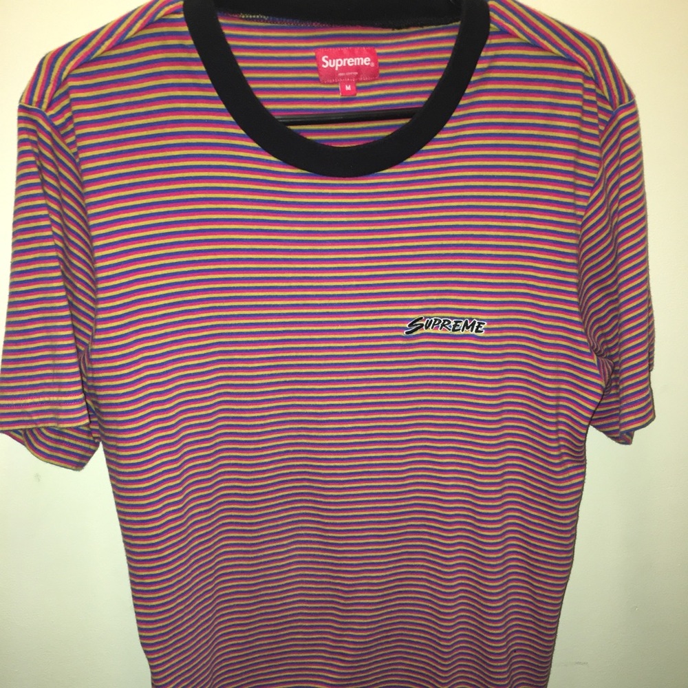 Supreme multi-stripe tee