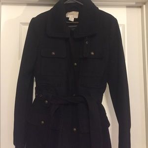 Black worthington trench coat