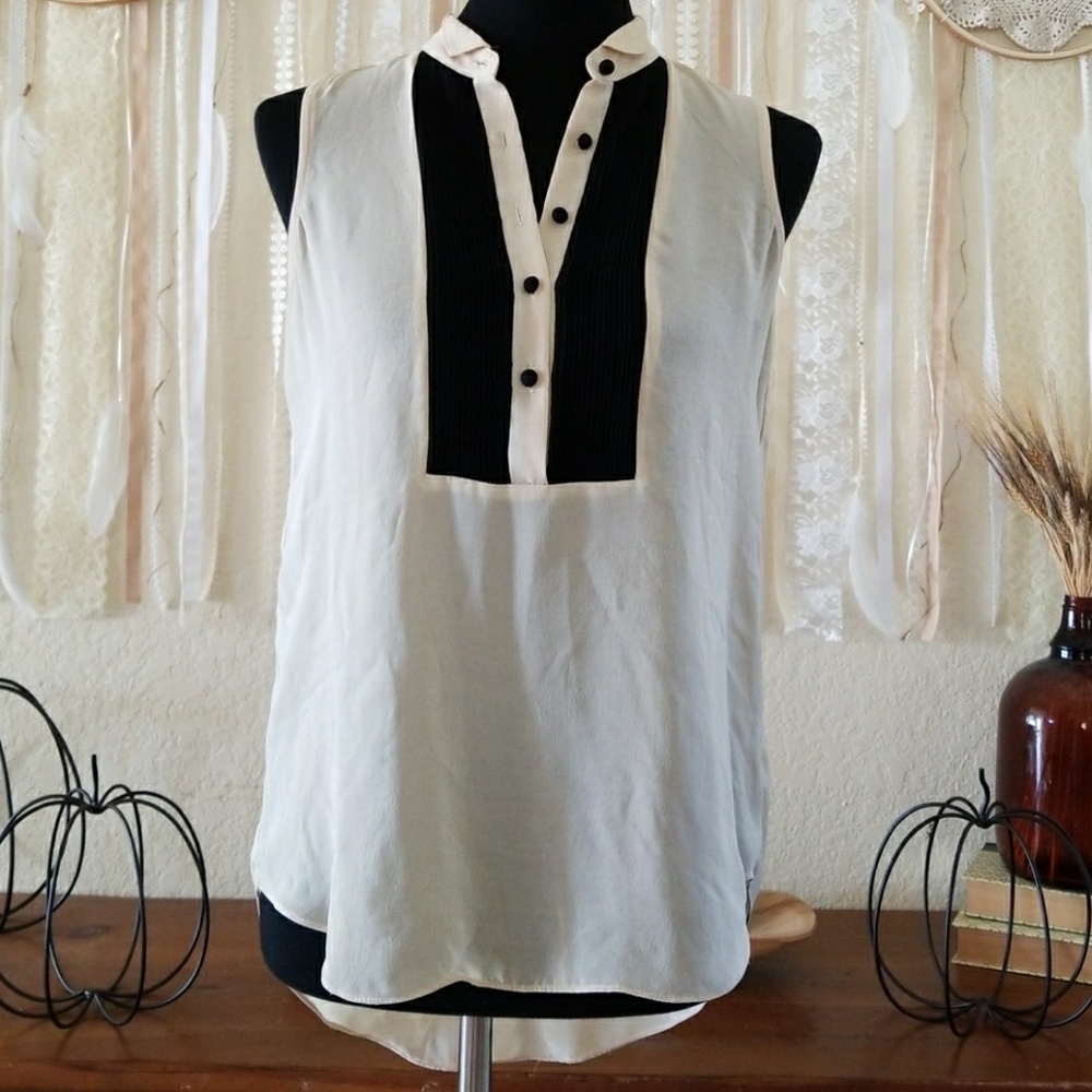 Rachel Roy tuxedo top