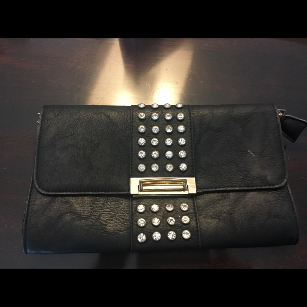 Black bling / crystal clutch