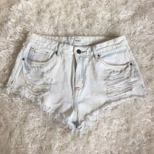 Forever 21 Distressed Jean Shorts
