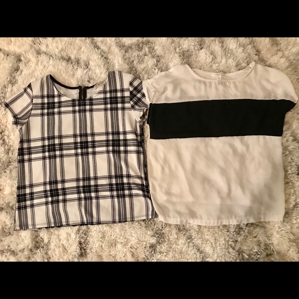 ❌sold❌ black and white tops