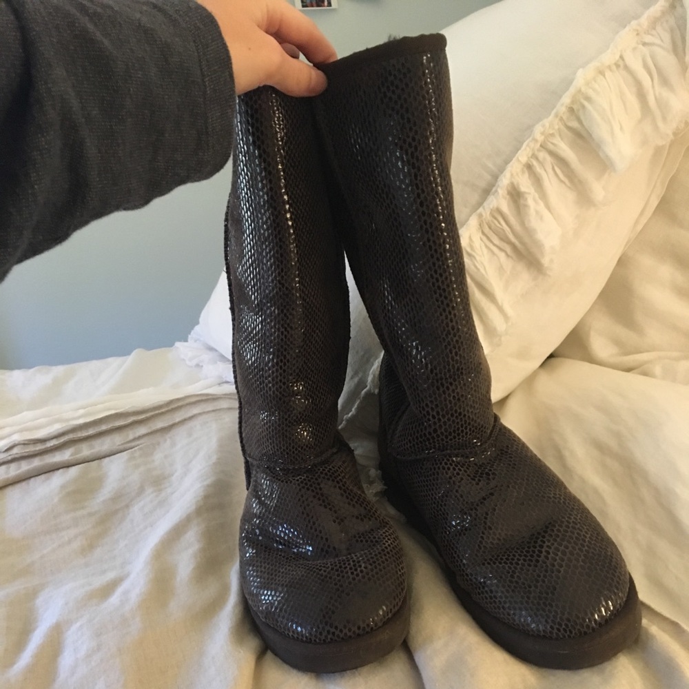 UGG classic tall snakeskin boots