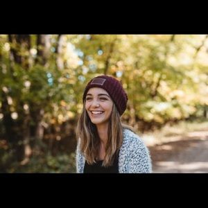 Love Your Melon Burgundy Beanie