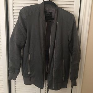 Green Italian cloth bomber jacket