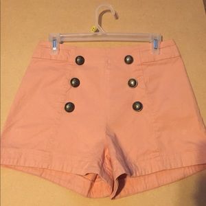 High wasted light pink/ nude shorts size 29
