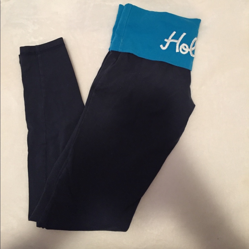 Hollister navy yoga pants