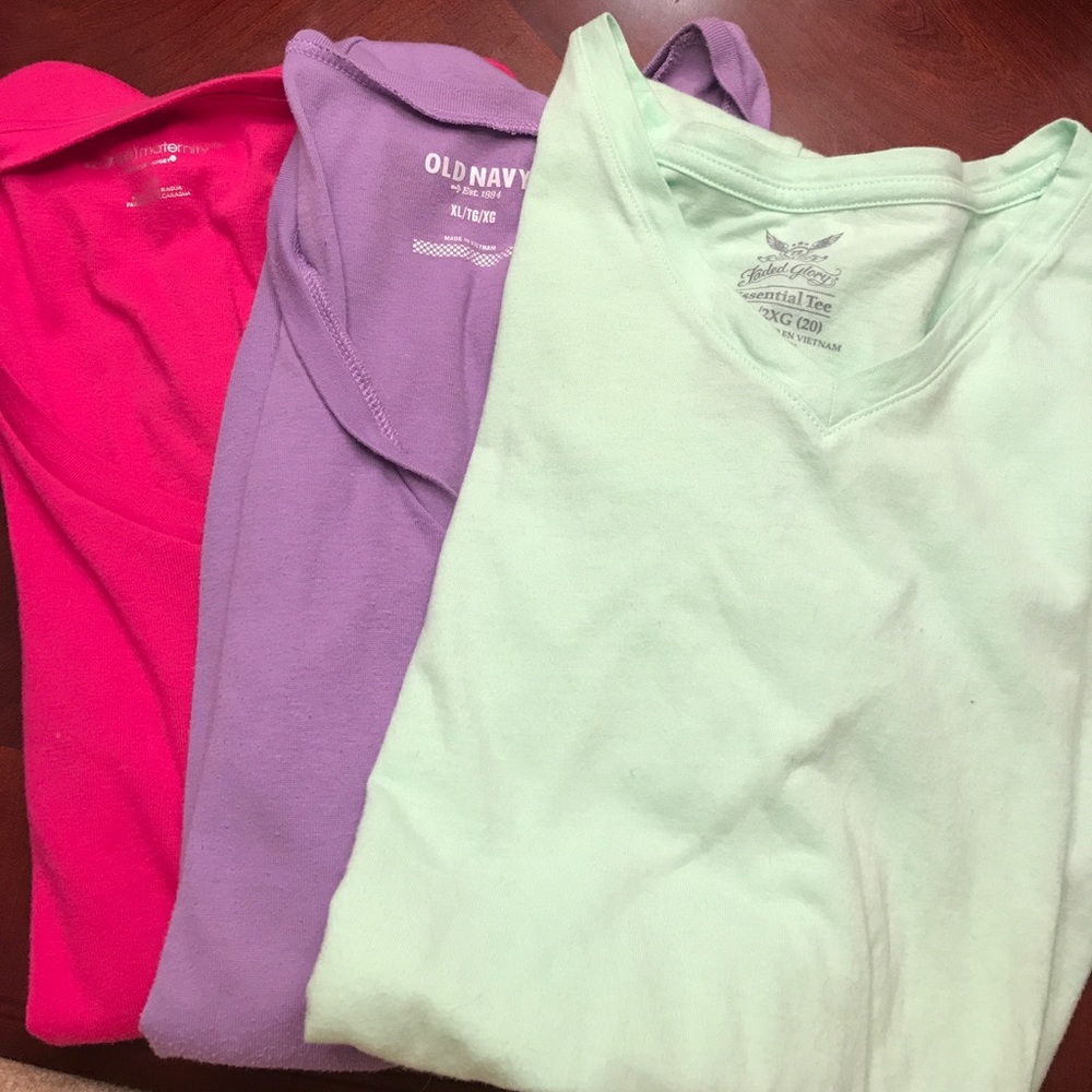 “Three for” cotton tees.