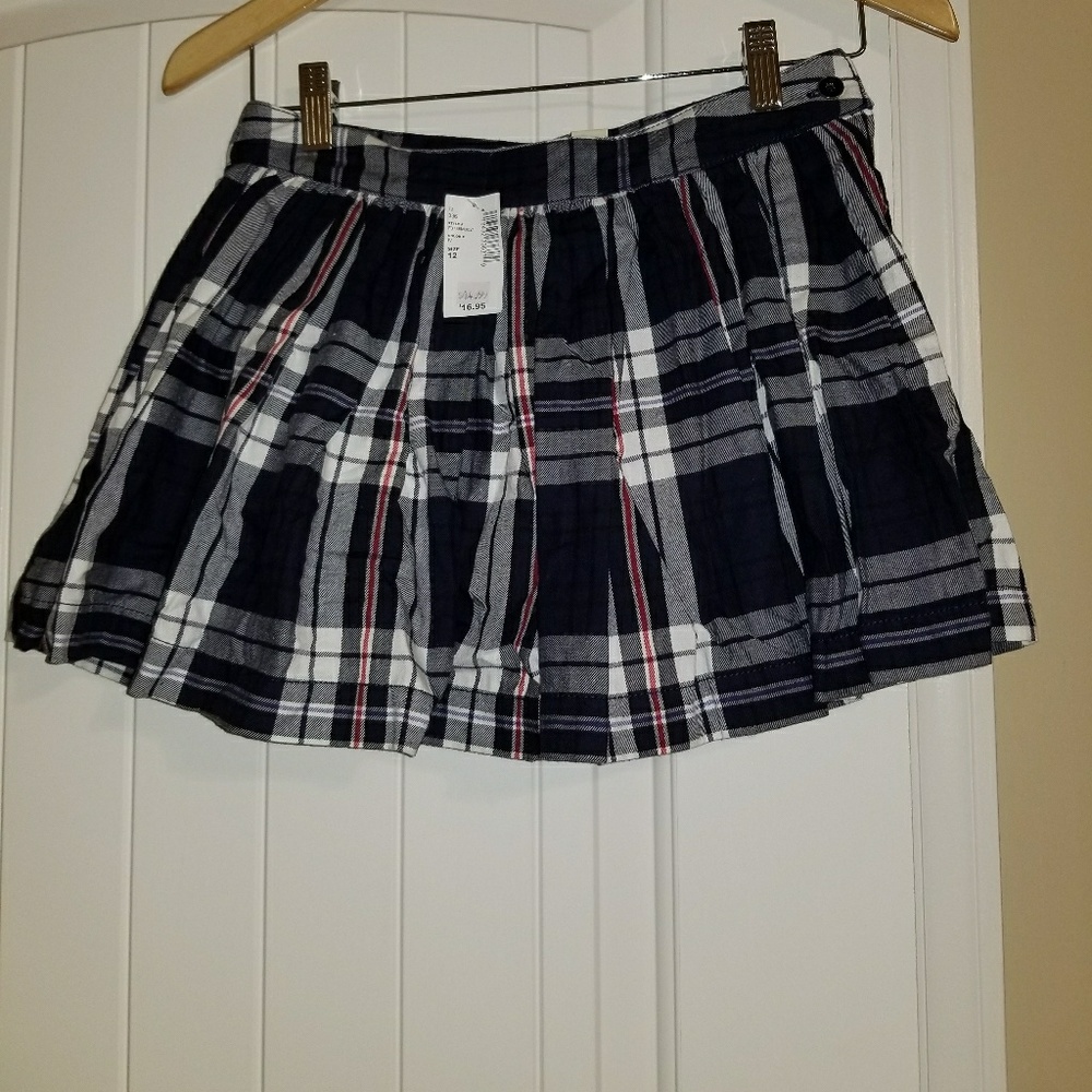 Girls plaid skirt