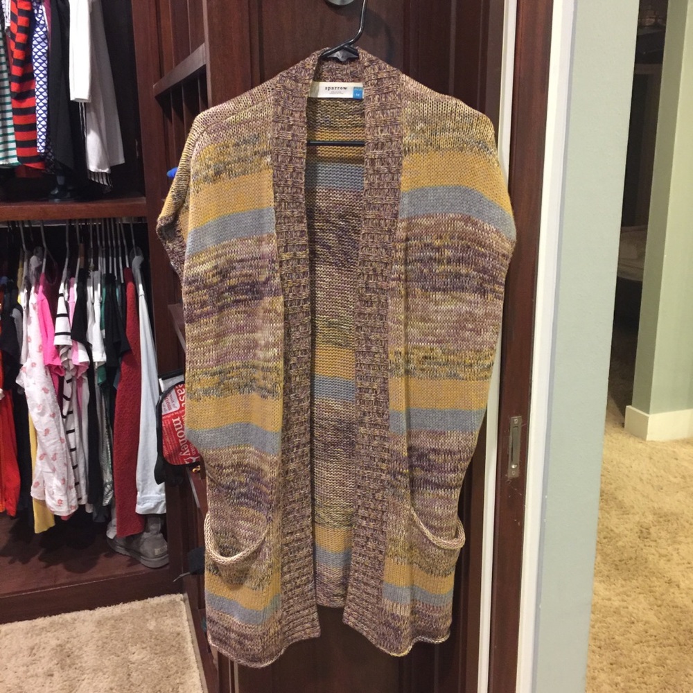 Anthropologie Sparrow brand Vest Sweater
