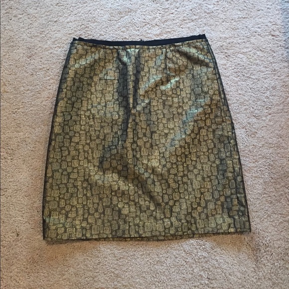 Ann Taylor Factory Dresses & Skirts - 🛍Ann Taylor Loft pencil skirt 14 metallic leopard