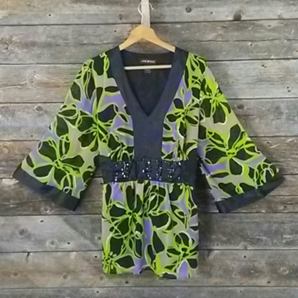 Lane Bryant 18/20 sheer with lining blouse