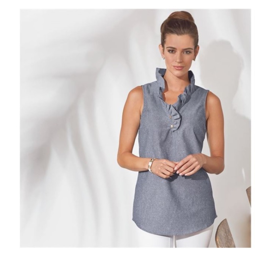 Mud Pie chambray tunic, size M