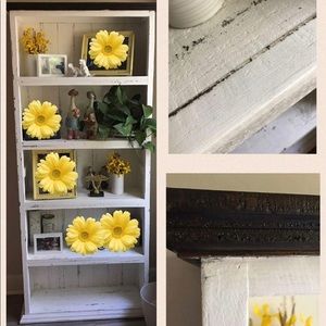 2 rustic book shelves