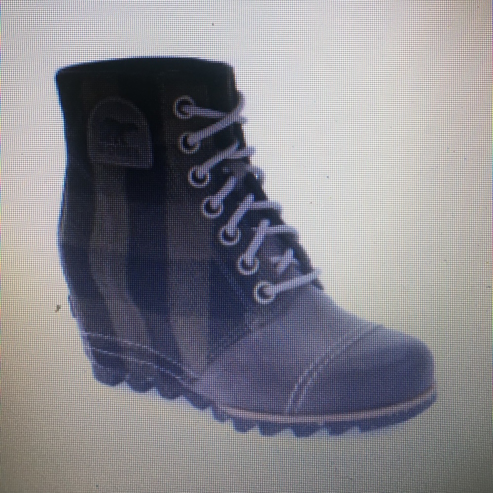 Sorel 1964 Premium Green Plaid Wedge Boot
