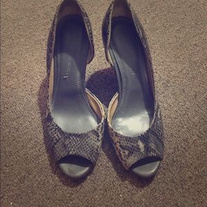Banana Republic Snake Skin wedges