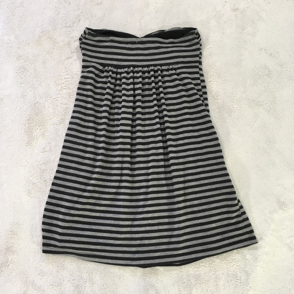 Forever 21 black & gray striped dress - Size Small - Picture 4 of 8