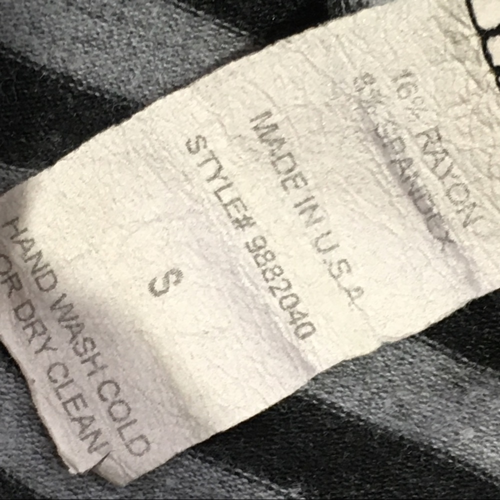 Forever 21 black & gray striped dress - Size Small - Picture 7 of 8