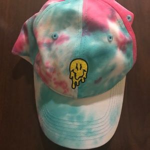 Tie dye nirvana baseball cap