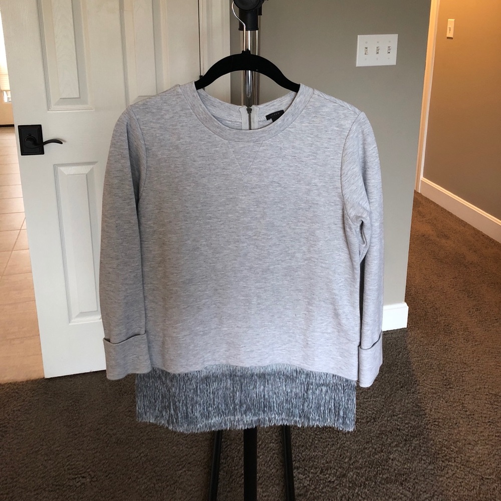 J. Crew Fringe Sweatshirt
