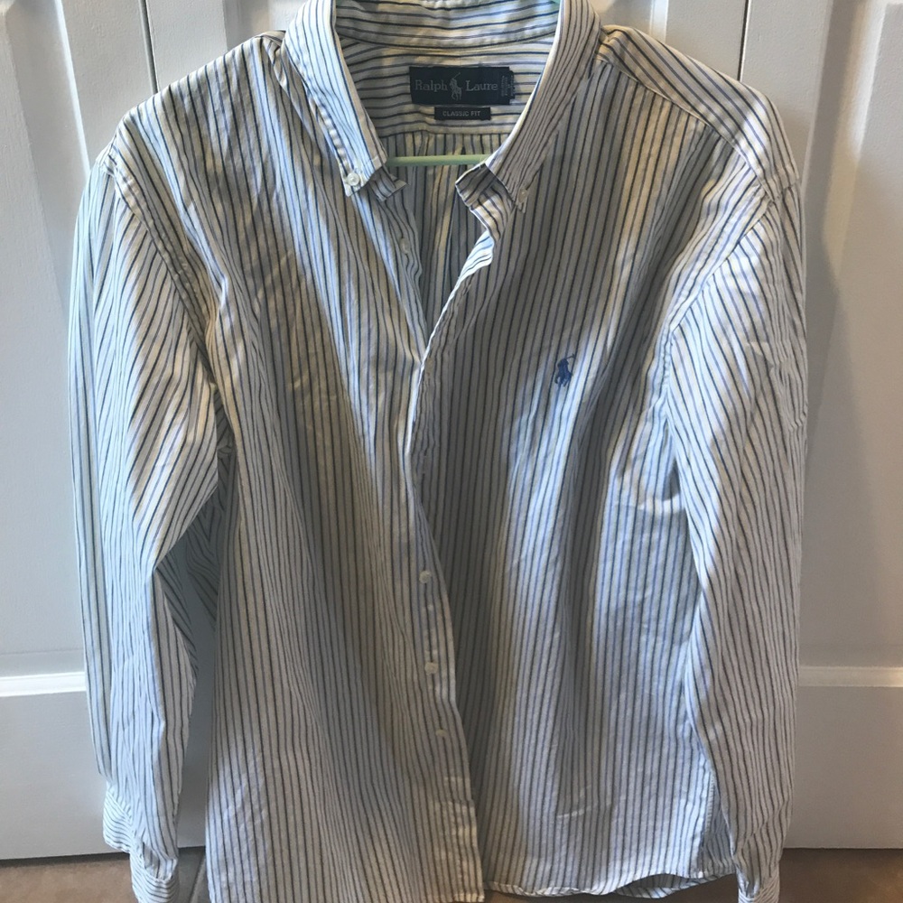Men's classic fit Ralph Lauren button down large