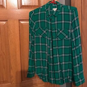 Relativity and Merona plaid shirts