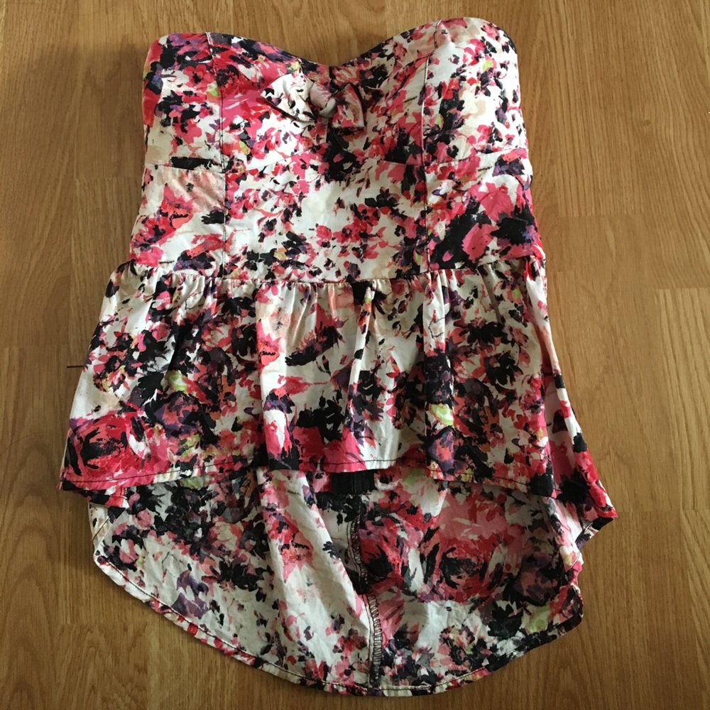 Material Girl floral tube top