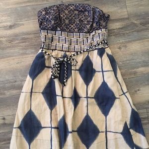 Patterned, Strapless Maeve Dress