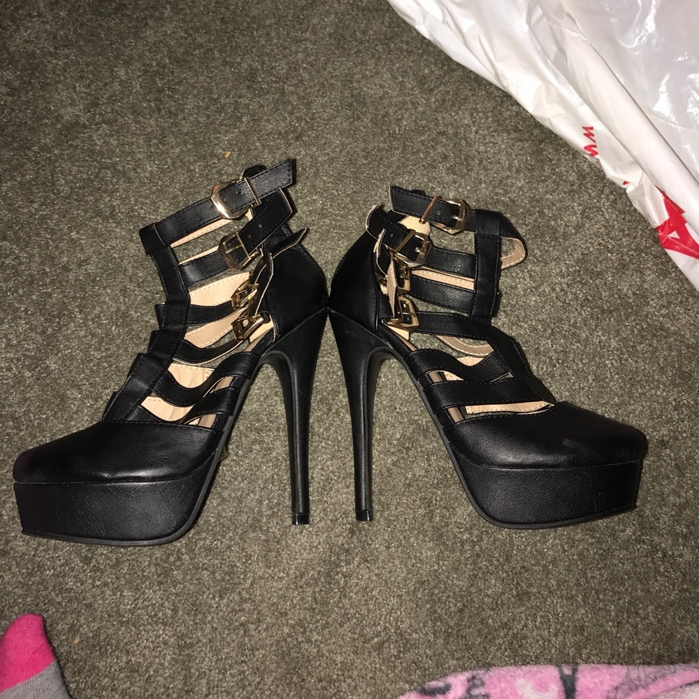 High heel shoes