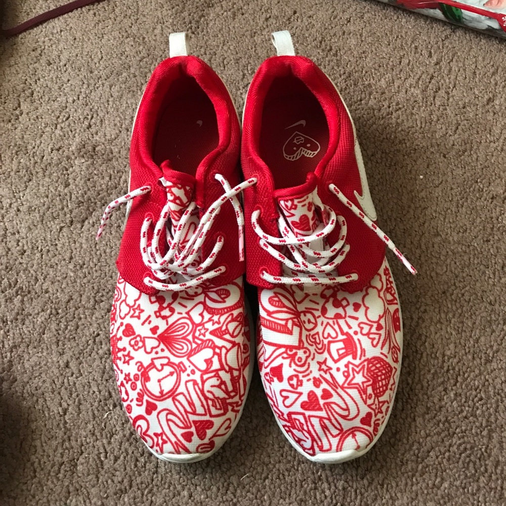 Red and White Nike