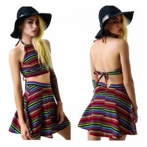 For Love & Lemons two piece outfit