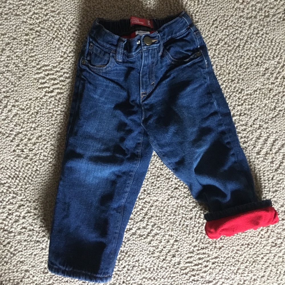 Fleece lined jeans