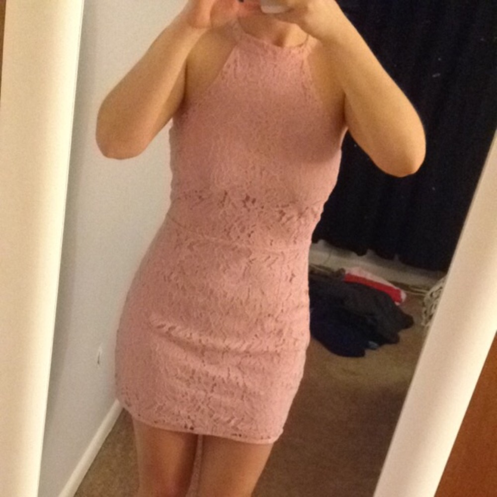 Lace mini dress