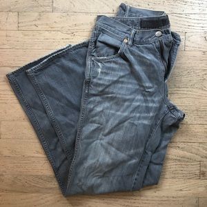 Martin + Osa light blue gray wash jeans
