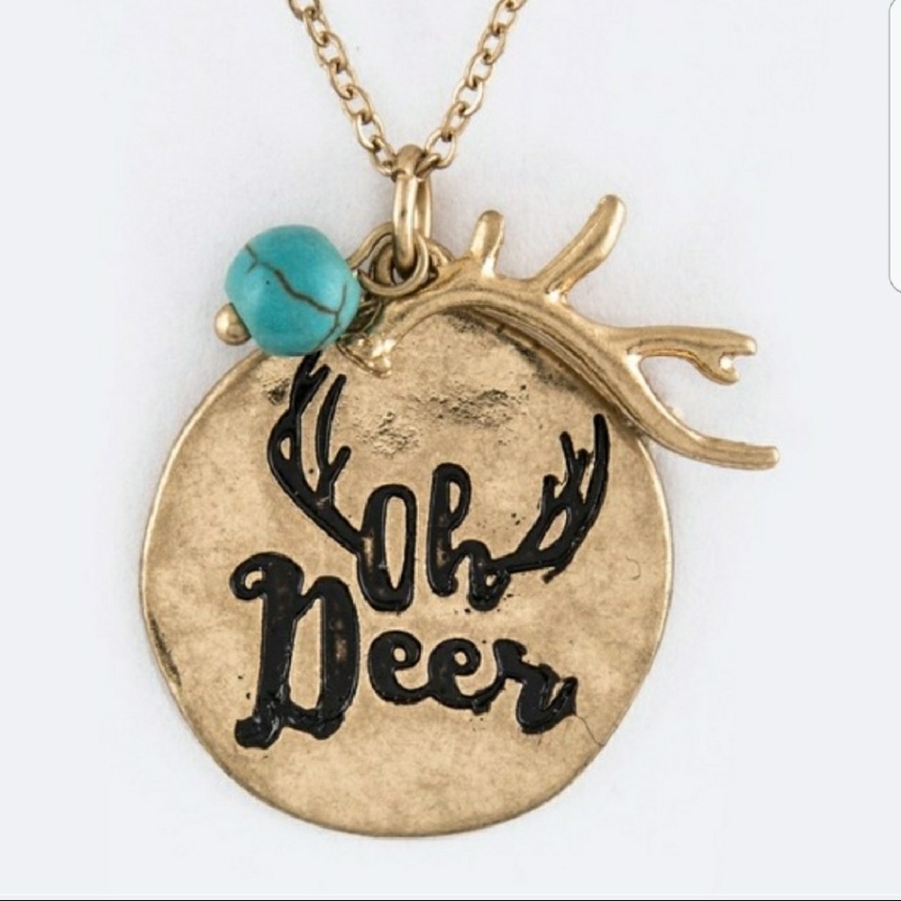 Oh Deer Necklace & Earrings